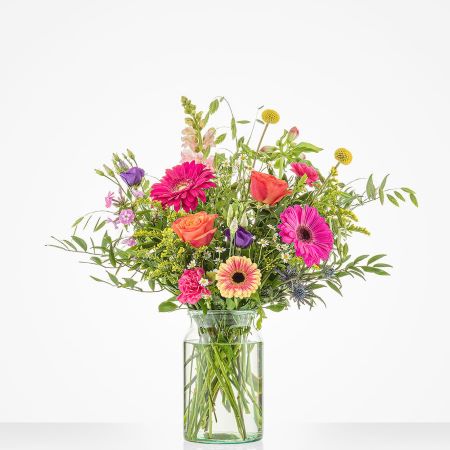 Boeket bonte bloemen groot