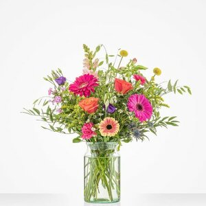 Boeket bonte bloemen groot