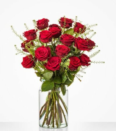 Boeket Rode rozen - afbeelding 2