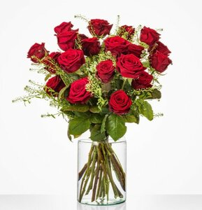 Boeket Rode rozen - afbeelding 3