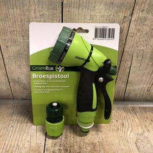 GROENRIJK Broespistool+koppeling