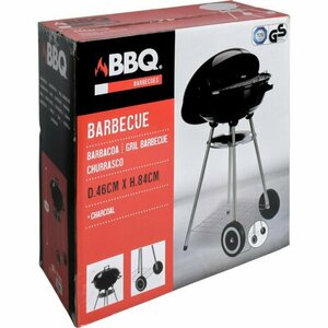 Kogelgrill houtskoolbarbecue op wielen Ø46 cm - afbeelding 1