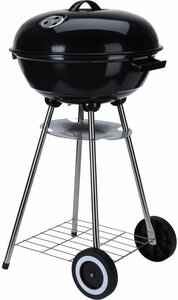 Kogelgrill houtskoolbarbecue op wielen Ø46 cm - afbeelding 2