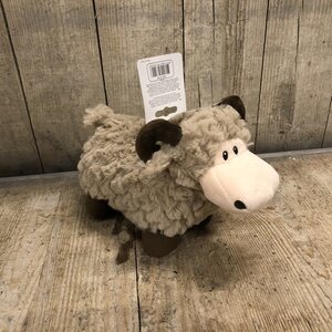 Schaap pluche beige l18cm met piep